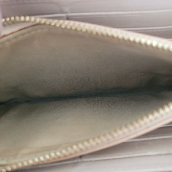 Chloe Georgia Leather Long Envelope Zip Around Wallet Purse Light Pink Clutch - Picture 9 of 11